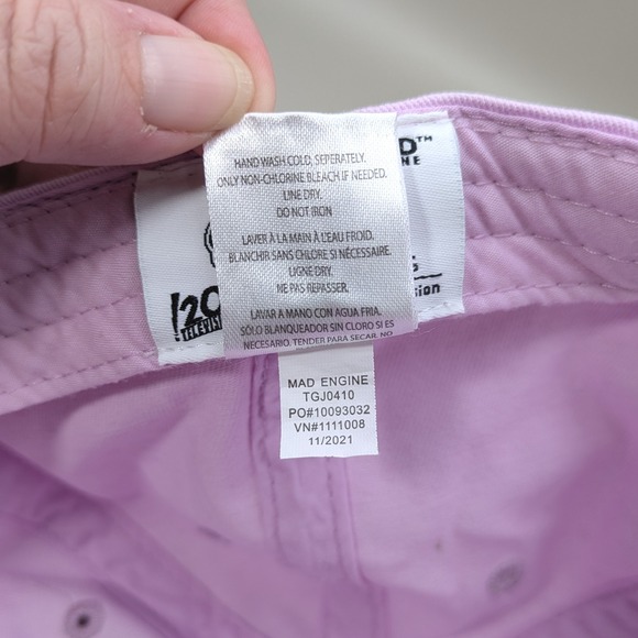 The Simpsons Mad‎ Engine Embroidered Strapback Hat Cap Light Pink - Picture 7 of 7